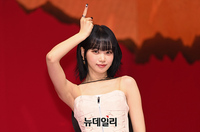 [포토] 르세라핌 채원, 서부극 느낌나는 패션