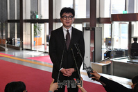 [포토] 기자들의 질문에 답하는 한동훈 법무부 장관