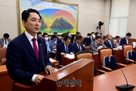 [포토] 인사말 하는 박민식 국가보훈부 장관 후보자