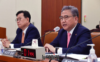 [포토] 국회 출석한 박진 외교부 장관