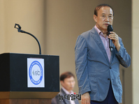 [포토] 인사말하는 류희복 서울시 탁구협회장