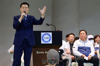 [포토] 성부구협회장배 전국오픈탁구대회, 축사하는 성북구청장