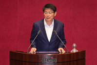 [포토] 인사말 하는 서삼석 신임 예산결산특별위원장