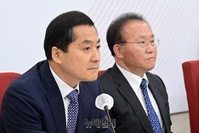[포토] 당정 간담회 참석한 박대출 국민의힘 정책위의장