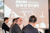 [포토] 한미동맹 70주년 세미나, 발제하는 '제임스 카라파노' 헤리티지재단 부회장