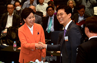 [포토] 한국의희망 창당 발기인 대회 참석한 조정훈 시대전환 의원