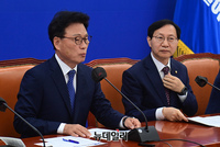 [포토] 박광온 민주당 원내대표 '7개 대일 요구 사항 제안'