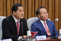 [포토] 어민 보호 대책 간담회서 발언하는 박대출 정책위의장