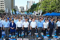 [포토] 민주당 지도부, 후쿠시마 오염수 해양투기 규탄 범국민대회 참석