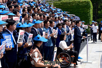 [포토] 오염수 방류 규탄하는 박광온 민주당 원내대표