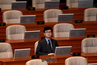 [포토] 본회의 출석한 한동훈 법무부 장관