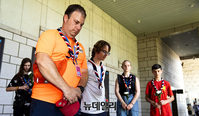 [포토] 헌화하는 영국 스카우트 대원들