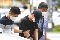 [포토] 직장인 커뮤니티 '칼부림 예고글' 30대 영장심사 출석