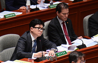 [포토] 국회 출석한 한동훈 법무부장관