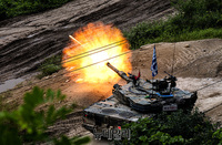 [포토] 불 뿜는 K1A2 전차