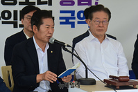 [포토] 천막 최고위서 발언하는 정청래