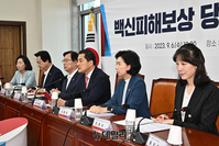 [포토] 백신피해보상 당정협의회서 발언하는 박대출 의장