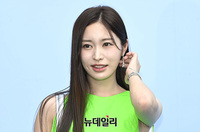 [포토] 이치하라 란, 눈에 띄는 초록 원피스