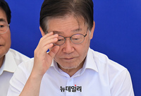 [포토] 단식 8일차 접어든 이재명 민주당 대표