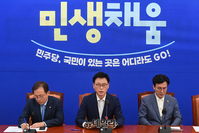 [포토] 정책조정회의서 발언하는 박광온 원내대표