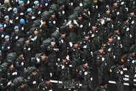 [포토] '건군 75주년 국군의날' 숭례문 일대 가득 메운 도보행진 