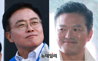 [포토] 강서구청장 보궐선거 D-1, 파이널 유세 나선 '진교훈-김태우'