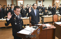 [포토] 국정감사 증인 선서하는 윤희근 경찰청장