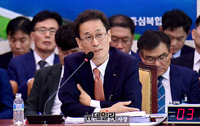 [포토] 국정감사 출석한 함진규 한국도로공사 사장