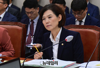 [포토] 국감서 질문 듣는 이인실 특허청장