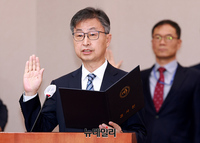 [포토] 2023 감사원 국감, 증인선서하는 최재해 감사원장