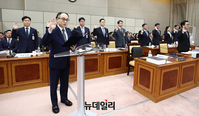 [포토] 대검찰청 국정감사, 선서하는 이원석 검찰총장