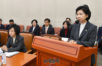 [포토] 정부측 인사말 하는 지영미 질병관리청장