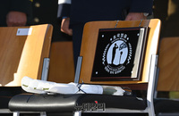 [포토] 합참의장 이취임식에 설치된 '호국영웅 지정석'