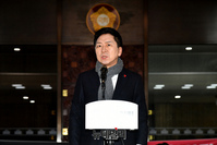 [포토] 김진표 의장 규탄하는 김기현 국민의힘 대표