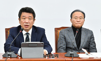 [포토] 원내대책회의 참석한 유의동 국민의힘 정책위의장