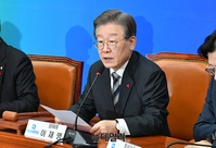 [포토] 외교 관련 발언하는 이재명 더불어민주당 대표