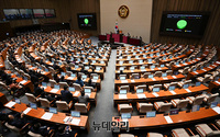 [포토] '쌍특검법' 표결, 텅빈 국민의힘 의석