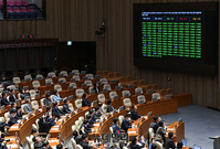 [포토] 야당 주도 '김건희 특검법' 본회의 통과