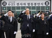 [포토] 거수경례하는 한덕수·신원식·강정애