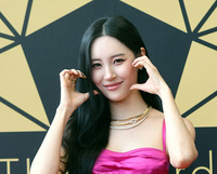 [포토] 선미, 화려한 핑크드레스 