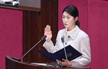 [포토] '체육계 미투 1호' 김은희 국민의힘 비례대표