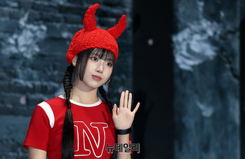 [포토] 엔믹스 지우, 붉은악마 비주얼