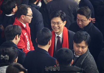 [포토] 서울시당 신년인사회 참석한 조정훈 의원