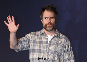 [포토] '아가일' 홍보차 첫 내한한 '샘 록웰'