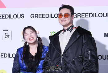 [포토] 서울패션위크 심진아·김원효 '개그 커플 '