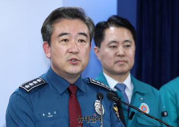 [포토] 의료계 집단행동, 질의에 답하는 윤희근 경찰청장