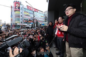 [포토] 용인 수지 찾은 한동훈 