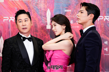 [포토] 제60회 백상예술대상 MC 신동엽-수지-박보검