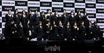 [포토] 완전체로 컴백한 트리플에스