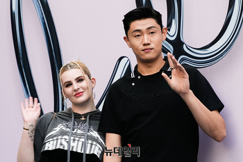 [영상] 서울패션위크 진우와해티 '우리는 부부'